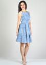 Cotton summer dress with tulle back BF RUMENA