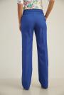 Women's trousers in blue color cropped cut 62118-402-2