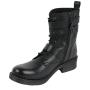 Women's leather boots with straps and buckles