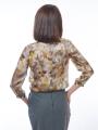 Women's silk blouse in mustard color 81904-309