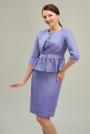 Women's linen jacket in purple color 62106-774