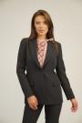 Women's black jacket with an elegant elongated line 42208-900