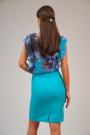 Turquoise women's skirt 52113-505