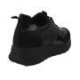 Ladies' black sneakers with imitation crocodile skin TUSHE01BLCROCO