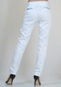 White cotton trousers with lace elements RUMENA