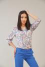 Ladies elegant flower blouse 82128-217