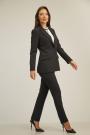 Women's black jacket with an elegant elongated line 42208-900