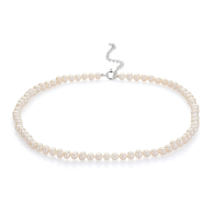 Fresh water pearl necklace 5,5-6mm R04356NW Swan