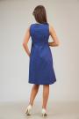 Women's elegant dress with decorative belt 72318-432