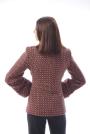 Women's short coat in pipette burgundy Radeks 12002-Т6