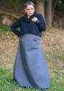 Long women's denim skirt for maxi ladies Ilina