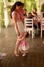 Children dress in white with flowers