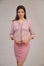 Women's bolero boucle pink tweed 42105-750