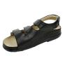 Men's sandals in black with vecro 21365