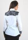 White shirt with black lace RUMENA