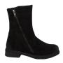 Women's black suede leather boots 20405