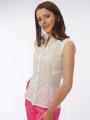 Women's white blouse with lace 4158-100-130