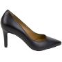 Elegant Women's 9cm High Heel Shoes in Black Leather Pointed Toe 19140BLACK