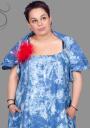 Set of maxi dress denim and bolero ILINA Fashion