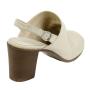 Women's beige leather sandals