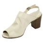 Women's beige leather sandals