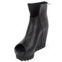 Women's summer black colour boots 33711