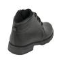 Women's black leatehr boots with warm lining