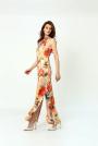 Ladies elegant long flower dress 6288-219