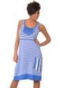 Blue striped dress Z-10