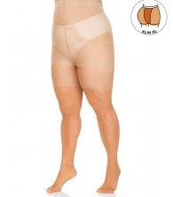 Plus size beige tightening effect tights 20 DEN model 122