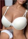 Bikini and bra set in white colour with lace motifs Lizabel