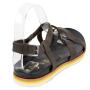 Women's brown straps leather sandals 32867