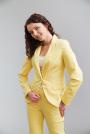 Women's yellow jacket with silver buttons 42103-300