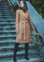 Long winter coat in camel color 12019-804