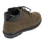 Women's suede leather clarks shoes dark brown with brown collar and warm lining