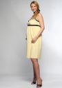 Knited Yellow Dress with Black Buttons