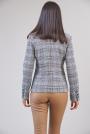 Women's winter jacket in beige check 12211-404K