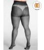 Plus size black tights with additional band 40 DEN