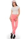 Women's light pink sports pants with edging Avangard