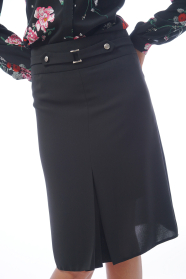 Women's black skirt with counter top 52001-900