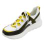 Women's sneakers in white and yellow 225WHITEGREY