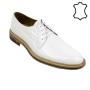 Men's leather shoes in white 21244