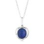 Silver necklace with blue lapis GL1040N Swan