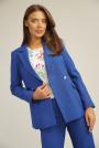 Women's double-breasted jacket in dark blue color 42204-402