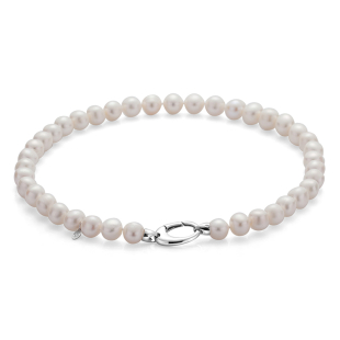 Fresh water white pearls necklace 11-12mm R1010NWSwan