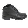 Women's black leatehr boots with warm lining