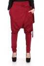 Women's deep bottom burgundy trousers Avangard