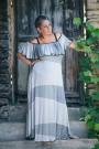 Long summer maxi dress with stripes Ilina