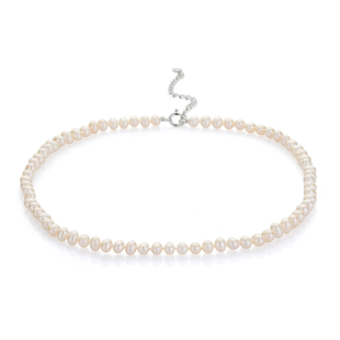 Fresh water pearl necklace 6.5-7mm R0436NW Swan