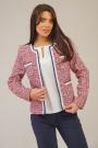 Women's elegant bouclé fabric jacket 42108-153